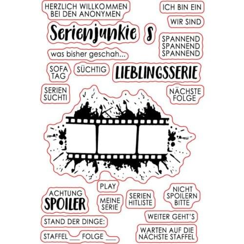 German Words Transparent Clear Stamps for DIY Scrapbooking/Card Making/Kids Christmas Fun Decoration Supplies ST0114