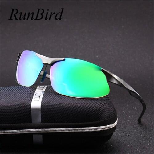 RunBird Green Sport Sunglasses Mirror Sun Glasses Goggles UV400 Sunglasses for Men Women Eyewear De Sol Feminino Red 5503