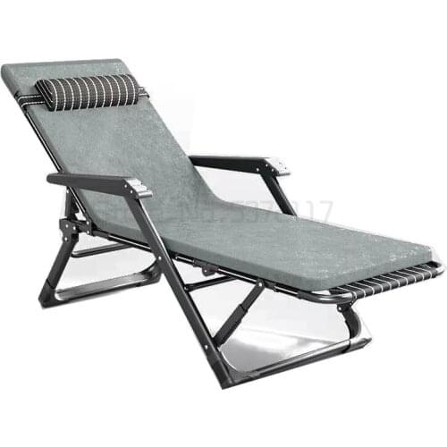 Recliner folding chair lunch break nap winter summer dual-purpose bed balcony household leisure backrest beach chair