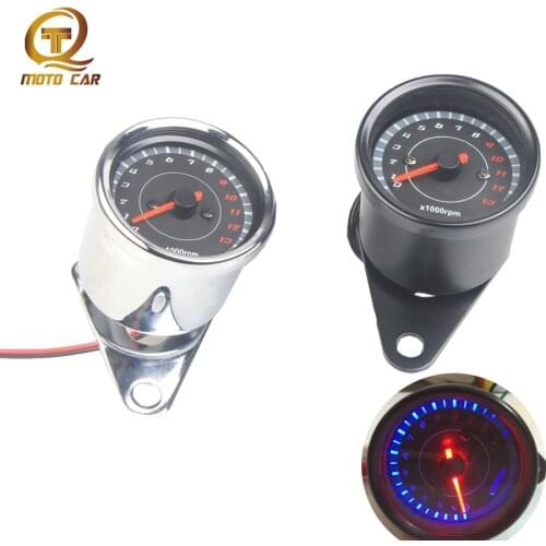 Universal Digital Motorcycle Electric Speedometer Tachometer Mechanics Chopper 12V for Yamaha Nmax Honda Instrument Accessories