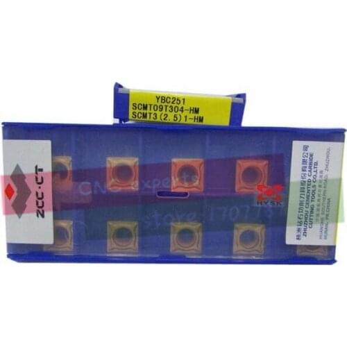 Free shopping 10PCS SCMT09T304/SCMT09T308-HM YBC251 Cemented Carbide Cutter Turning tools Carbide insert