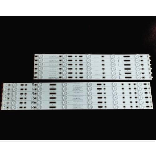 12 PCS/set LED backlight strip for 49PUT4900 49PFS5301 49PUF6701 EVTLBM490E0601-AK 3 R EVTLBM490E0501-AJ 01N27 01N28 LBM490E0601