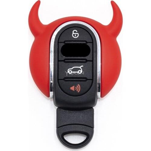 3D Print fit for BMW Mini Cooper Car Key Shell Keychain reative Key Shell Cover Black Red Pink