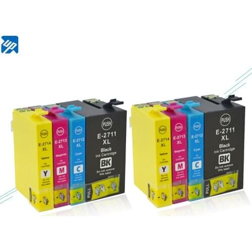 8pk 2711 2701 High Capacity compatible ink Cartridge for Epson WorkForce WF-7110 7610 7620 3620 3620 3640 7710 printer 27 27XL