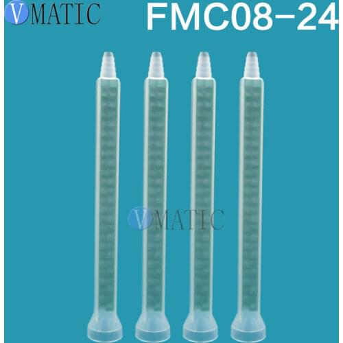 Free Shipping Resin Static Mixer MC08-24 Mixing Nozzles for Duo Pack Epoxies of Green Rectangular 10PCS/lot
