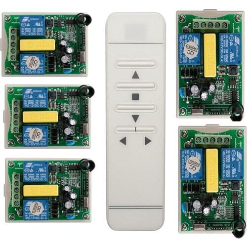 Tubular motor garage door / projection screen / shutters AC 220 V RF Wireless Remote Control switch Digital display screen