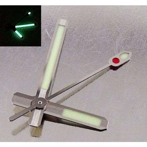Stereoscopic Watch Hands Set Needles Super Japan C3 Luminous For NH35 NH36 4R35 4R36 movement Wristwatch Replacement