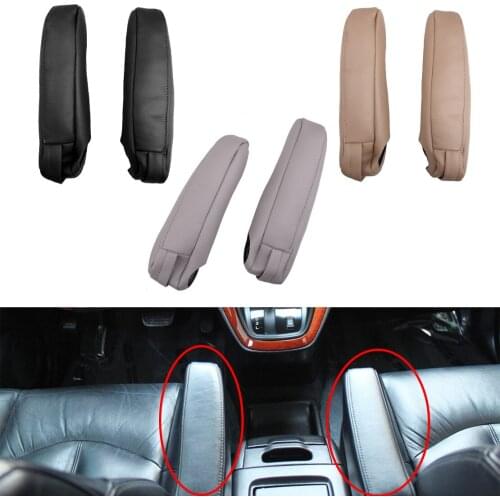 CITALL 1 Pair Car Seat Armrest Cover Fit For Lexus RX 300 330 350 PU Leather Black/Gray/Beige