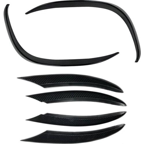 Bumper decorative trim for Mercedes-Benz C-Class C200 C260 W205 2019+ front bar front wind knife fog lamp grille trim strip