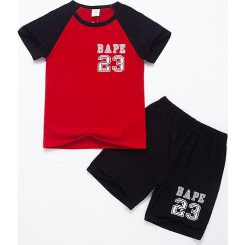 Childrens Set Boys Sports Casual Set New Trend Two-piece Set