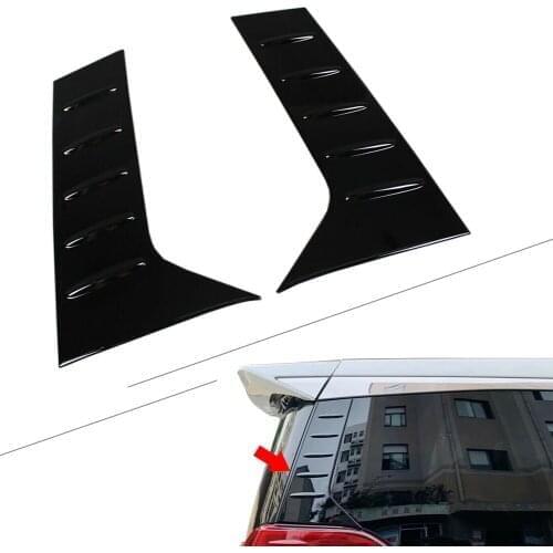 For Toyota Alphard Vellfire 2016 2017 2018 2019 Auto C-Pillar Molding Cover Trims Black 2Pcs