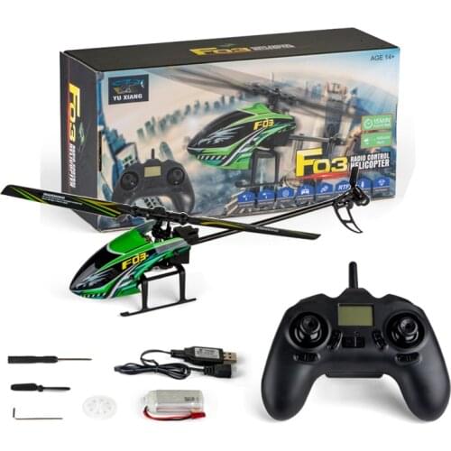 F03 2.4GHz 4CH 6-Axis Gyroscope Stabilizer Altitude Hold RC Helicopter for RC Models Indoor Outdoor Toys Kid Gift VS V911S