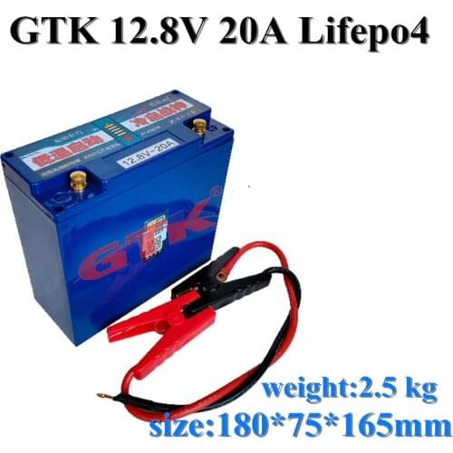 GTK Brand new arrival 12.8v 20ah Lifepo4 battery pack for Car emergency start battery multifunction + charger