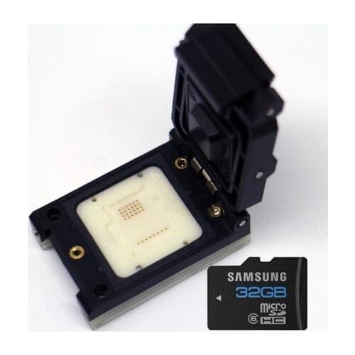 Customized TF24 Pogo Pin Test Socket 32 pins Adapter Clamshell Flash Chip Socket 3-5 days for Customizing Allsocket