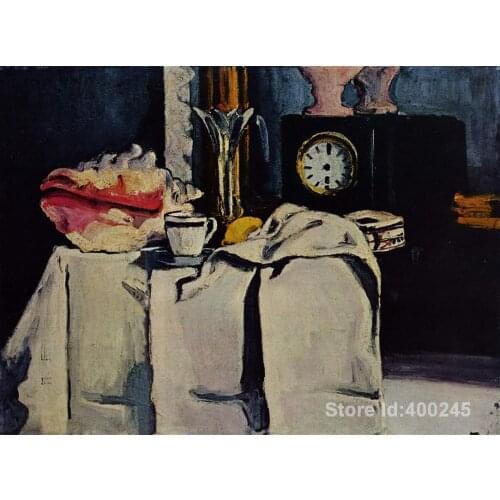 Famous paintings by Paul Cezanne The Black Marble Clock decorative art Handmade High quality