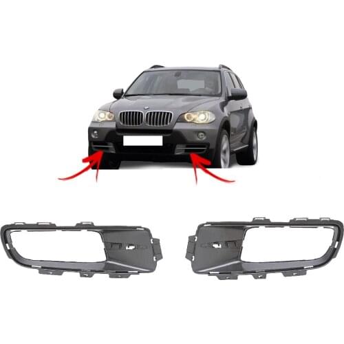 JanDeNing 2PCS FRONT BUMPER LOWER SIDE GRILLE INNER PART FOR BMW X5 E70 2006 - 2010