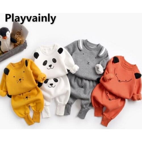 2021 Korean Style Summer New Baby Girls Boys 2-pcs Sets Cartoon Sweatershits + Pp Shorts Newborn Clothes Infant Outfits E8165