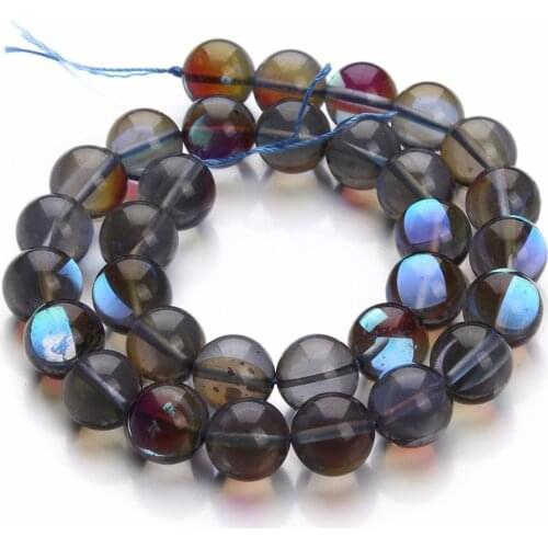 1Strand/lot 6 8 10 12mm Loose Spacer Round Natural Stone Beads Neno Abalorios Strass Cristal Necklace Bracelets Charms Bead