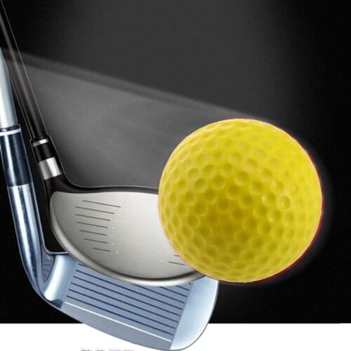 Lots 10 Golf Practice Ball Soft Balls 1.65inch Yellow For Training Aid