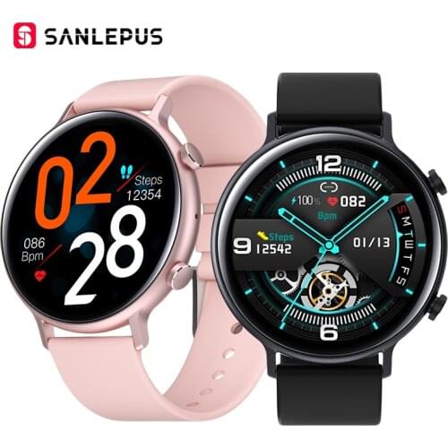 2021 NEW SANLEPUS Smart Watch Women Men Smartwatch Dial Calls Watches Blood Oxygen Heart Rate Monitor For Samsung Apple Android