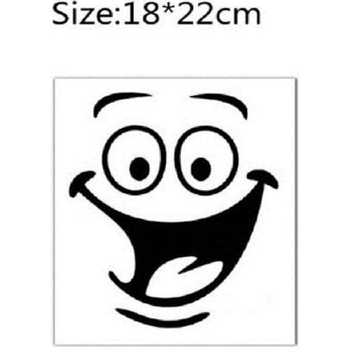 New DIY Home Decor Removable Smile Face Funny Bathroom Decoration Fashion Personality Wall Sticker Toilet Seat Art Wall Sticker
