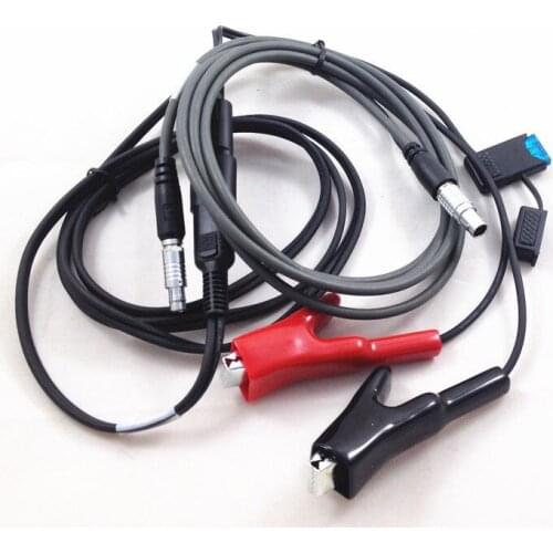 NEW External Power Cable with alligator clips for TOPCON GPS to PDL HPB Total station