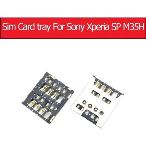 NWT Genuine Sim Card tray For Sony Xperia SP M35H M35C M35T C5302 C5303 Sim Card slot For Sony m35h Sim card reader holder parts