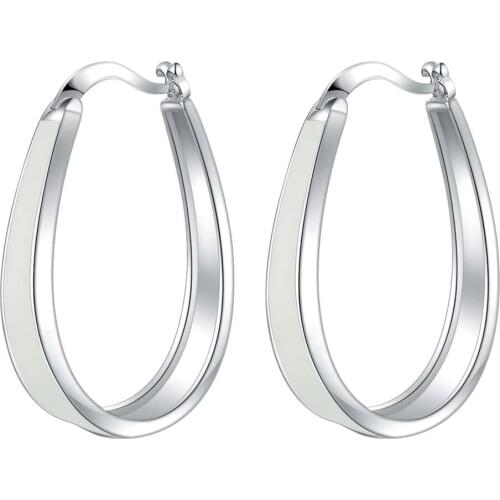 Oval classic high quality free shipping Silver Earrings for women fashion jewelry earrings /MYCGLXYP HVNLADWI