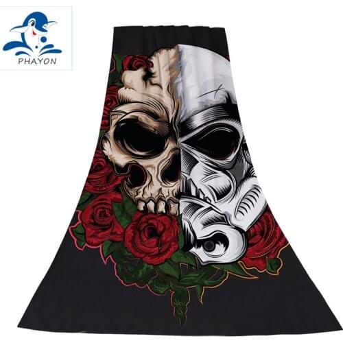 Surf Poncho Microfiber Bath Towel Terror Skeleton Skull No Sand Free Large Beach Towels Quick Dry Beach Mat Beach Towel Adults