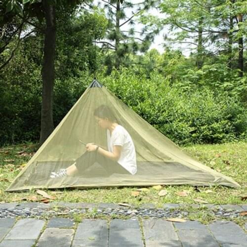 Mosquito and insect proof mesh tent outdoor camping single mosquito net adult and children beach bed accessories