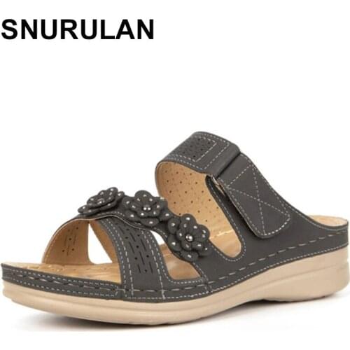 SNURULANWomen Sandals Flats Beach Shoes Flip-Flops Woman Breathable Woman Casual Beach Shoes Womens Open Toe Drop Shipping