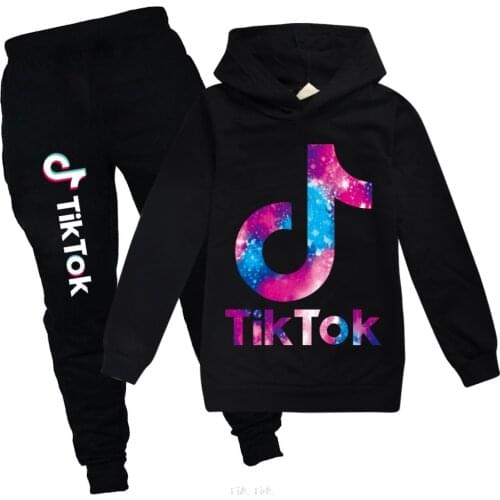 Kids Clothes Baby Boys Tik Tok Tracksuit Tops Pants 2PCS Children Boy Spring Autumn Outfits Girls Sets 2-15 years