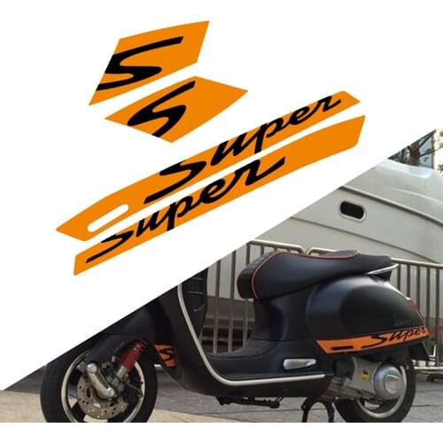 For Vespa GTS 300 GTS300 Super Sports Motorcycle Decal "Super" Sticker Sticker