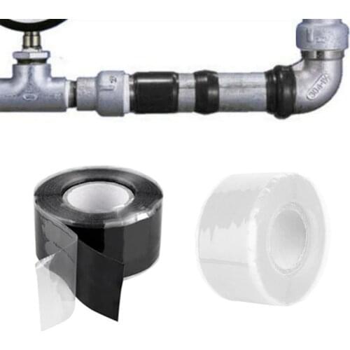 1.5m x 2.5cm Super Strong Fibe Silicone Waterproof Performance Seal Repair Tape Bonding Rescue Self Fusing Wire Hose Duct Tape