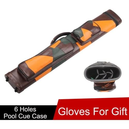 High Quality Pool Cues Case Pool Billiard Accessories 6 Holes 85cm Length Two Colors China