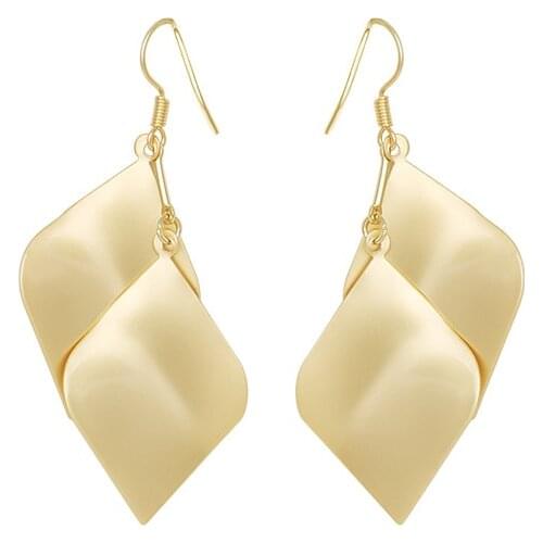 Gold Color Metal Earrings For Women Exaggerated Moana Jewelry Best Gift Pendientes 2021 Geometric Fashion Boucle Oreille Femme