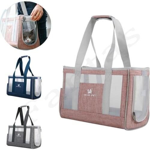 Portable Dog Carrier Bags for Small Dogs Breathable Mesh Bags Outgoing Dog Bag Scratch Resistant Pets Handbag Dog Bag