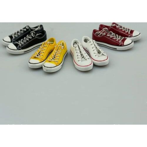 1/6 Women Mens Casual Canvas Shoes Sneakers for 12'' Phicen Kumik Hot Toys Dolls Sports and Leisure Canvas Action Figure Shoes