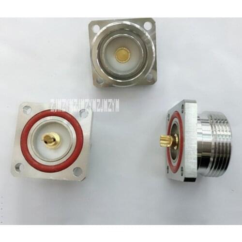 10pcs/lot High Quality L29-KFD 7/16 Female Jack Center With 4 Holes Flange Fixed L29-KF Microwave Equipment DIN Head Connector