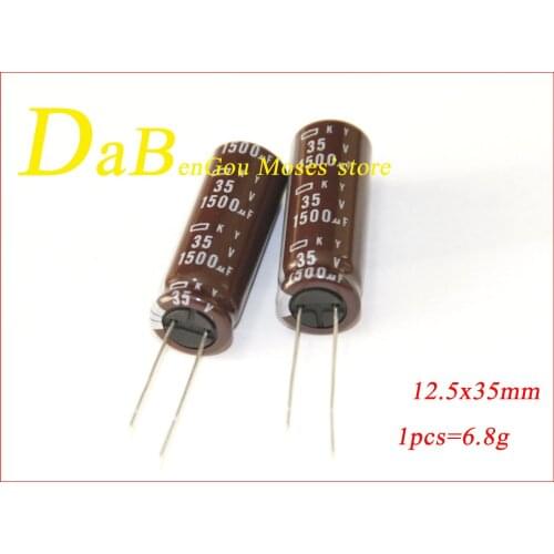 35v 1500uf +/- 20% Capacitance 100% Original New NCC Audio Capacitors Electrolytic Capacitor Radial 13x35mm