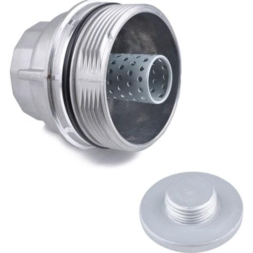 15620-31060 Oil Filter Housing Cap Assembly + 15643-31050 Plug for Toyota Lexus Sienna RAV4 Venza Camry