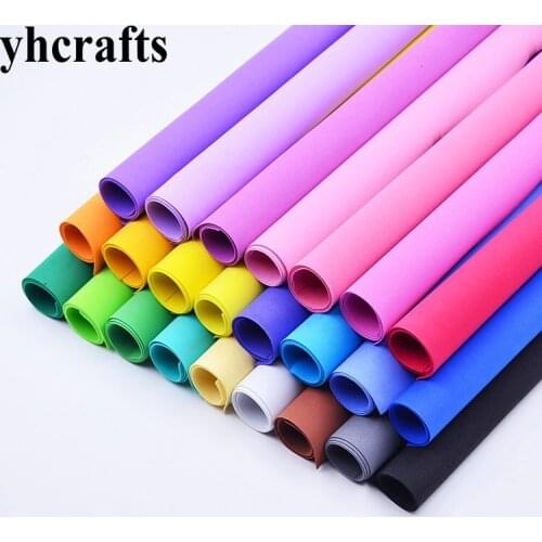 24PCS/LOT.2mm 48cm 24 color Eva foam sheets Craft sheets School projects Handmade material Foam paper Kindergarten supplies