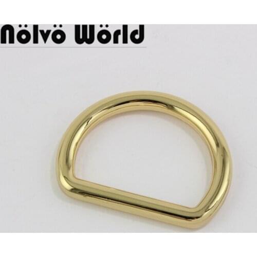 50pcs 4 colors,wire6mm,38X30mm 1.5 Inch closed big D rings,alloy metal welded 3.8cm large dee rings for purse making
