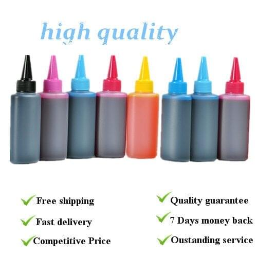 8 color Specialized dye Ink , with high quality suit for canon pro 9000 printer , cartridge model is CLI8BK series