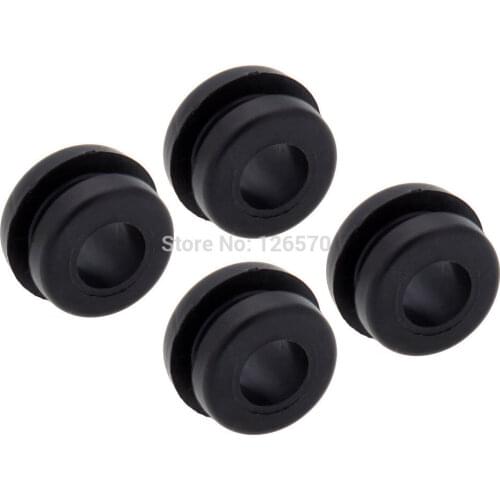 Motorcycle Accessories 4 Pcs Black Hard Saddle Bag Rubber Grommets For Harley Touring Road king Glide Motorbike Universal