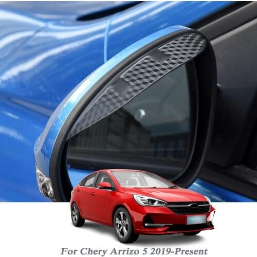 Car Rearview Mirror Rain Eyebrow Auto Shield Snow Guard Sun Side Visor Shade Protector For Chery Arrizo 5 2019-Present Accessory