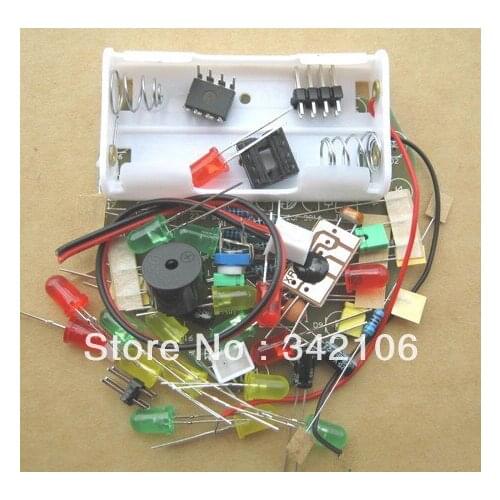 Free Shipping!!! Electronic DIY suite DIY birthday gift optical acousto-optic circular light kit module sensor