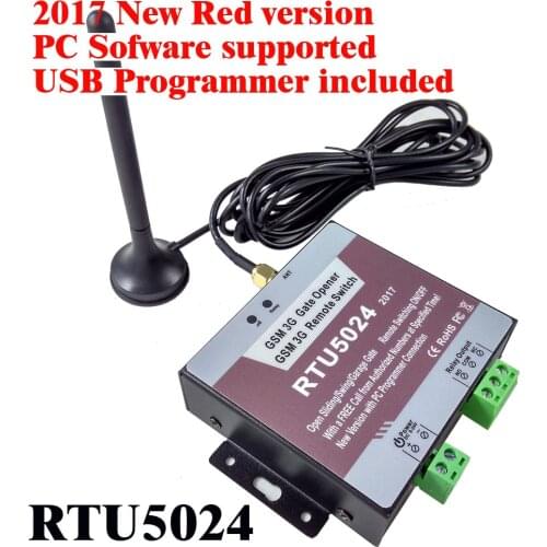 Free shipping New RTU5024 GSM Gate Opener Relay Switch Remote Access Control Wireless Sliding gate Opener Android and iphone app