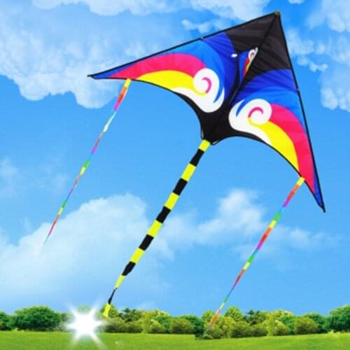 Large Colorful Rainbow Kite with Long Tail ,Easy To Fly Kite for Children Outdoor Game,Activities