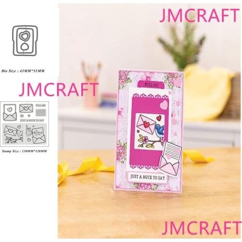 JMCRAFT 2021 New Envelop Metal Cutting Dies Stencils Stamp For DIY Scrapbooking Photo Album Decorative Embossing Paper DIY Cards